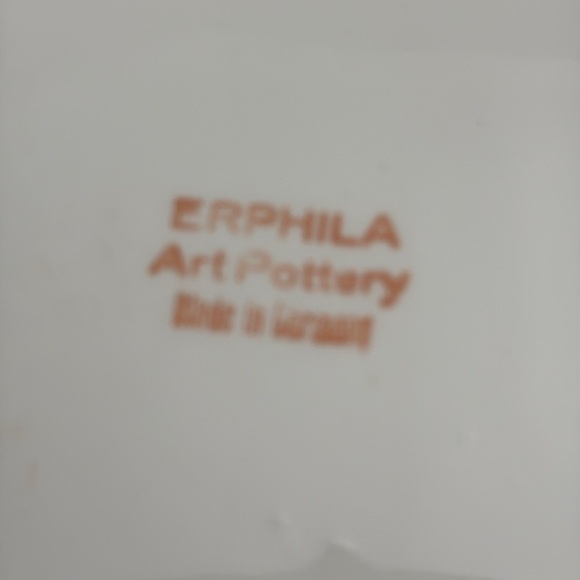 Vintage 1930s Erphila Art Pottery Dresser/Perfume Tray. Colorful Flowers Set - Picture 8 of 8